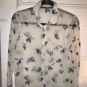 Zara Sheer Blouse